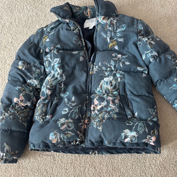 Ett twa Anthropologie Floral Patterned puffer Jacket - Picture 2 of 5